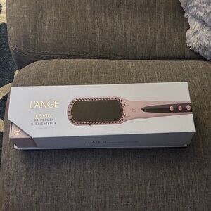 Lange Le Vite Hairbrush Straightener in Black